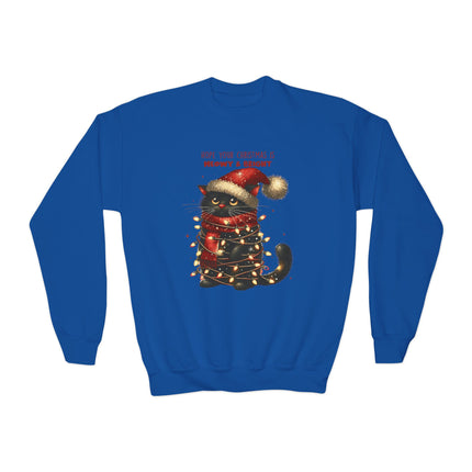 Christmas themed Youth Crewneck Sweatshirt
