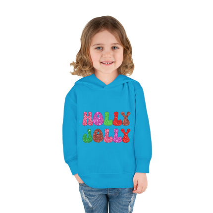 Christmas themed Toddler Pullover Fleece Hoodie