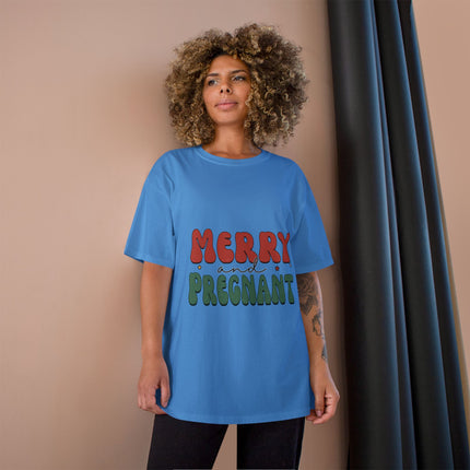 Champion-T-Shirt mit Weihnachtsmotiv