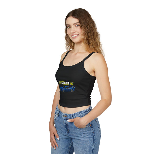 Auto-Enthusiasten Themen Damen Spaghetti Strap Tank Top 