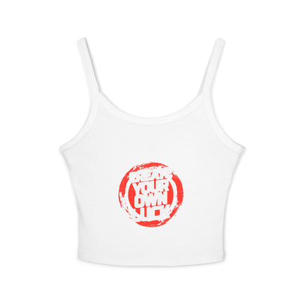 Typografie Themen Damen Spaghetti Strap Tank Top 