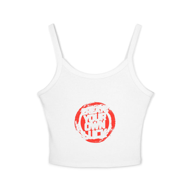 Typografie Themen Damen Spaghetti Strap Tank Top 