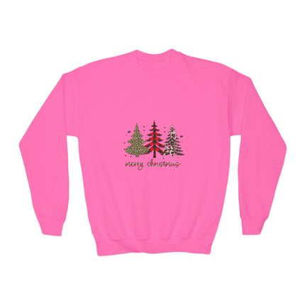 Christmas themed Youth Crewneck Sweatshirt