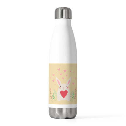 20oz Isolierflasche mit süßem Häschen und Liebesmotiv 