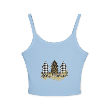 Weihnachtsmotiv Damen Spaghettiträger Tank Top 