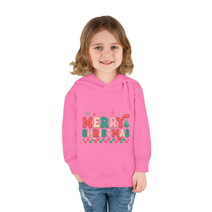 Christmas themed Toddler Pullover Fleece Hoodie