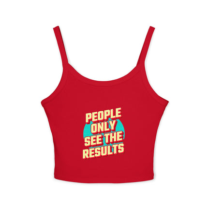 Typografie Themen Damen Spaghetti Strap Tank Top 