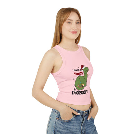 Weihnachtliches Damen Micro Rib Racer Tank Top