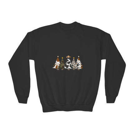 Christmas themed Youth Crewneck Sweatshirt