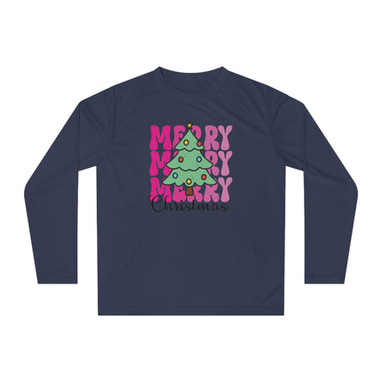 Christmas themed Unisex Performance Long Sleeve Shirt