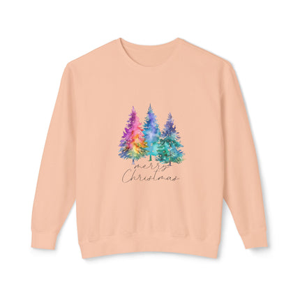 Christmas themed Unisex Lightweight Crewneck Sweatshirt
