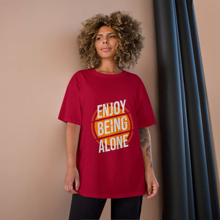 Champion-T-Shirt mit Typografie-Motiv