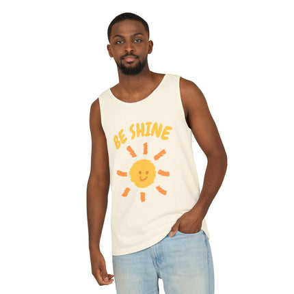 Be Shine Graphic design Unisex Garment-Dyed Tank Top