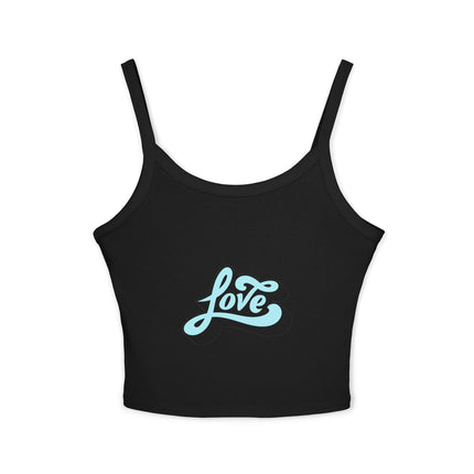Typografie Themen Damen Spaghetti Strap Tank Top 