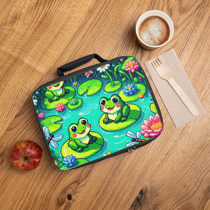 Süße Lunchtasche mit 2 Fröschen-Design 
