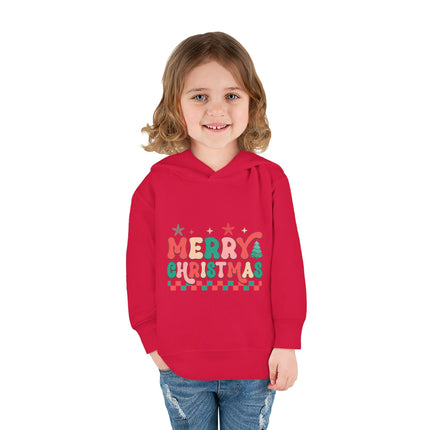 Christmas themed Toddler Pullover Fleece Hoodie