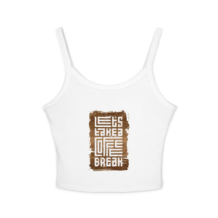 Typografie Themen Damen Spaghetti Strap Tank Top 