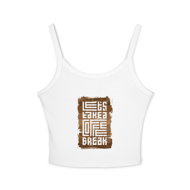 Typografie Themen Damen Spaghetti Strap Tank Top 