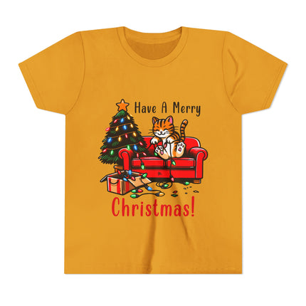 Kurzärmeliges T-Shirt für Jugendliche mit Weihnachtsmotiv