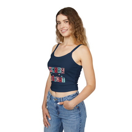 Weihnachtsmotiv Damen Spaghettiträger Tank Top 