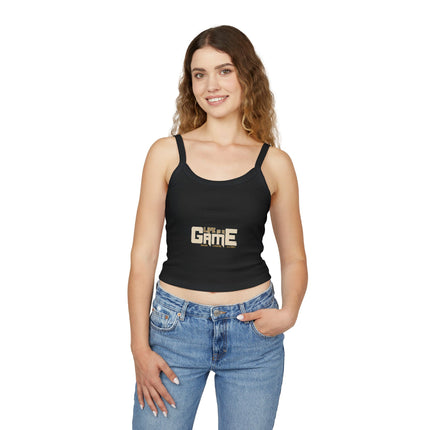 Typografie Themen Damen Spaghetti Strap Tank Top 