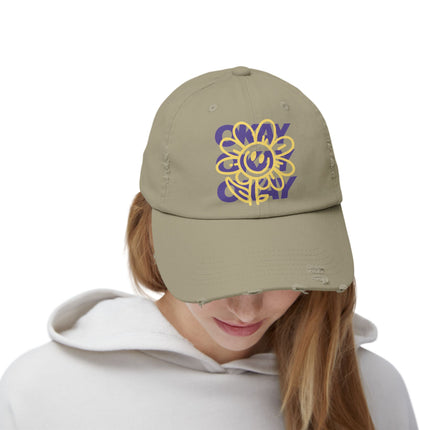 Okay, okay, okay, chillige Stimmung, Unisex-Distressed-Cap 
