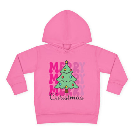 Christmas themed Toddler Pullover Fleece Hoodie