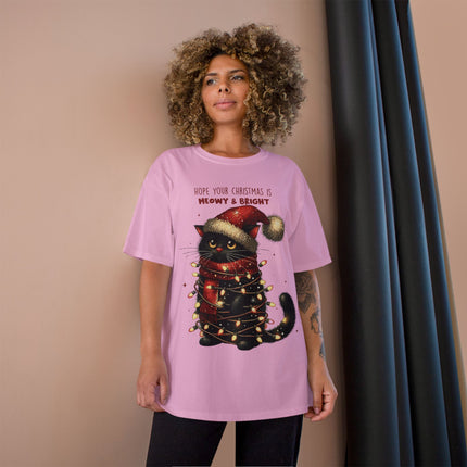 Champion-T-Shirt mit Weihnachtsmotiv