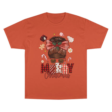 Champion-T-Shirt mit Weihnachtsmotiv