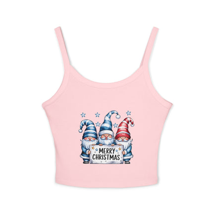 Weihnachtsmotiv Damen Spaghettiträger Tank Top 