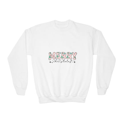 Christmas themed Youth Crewneck Sweatshirt