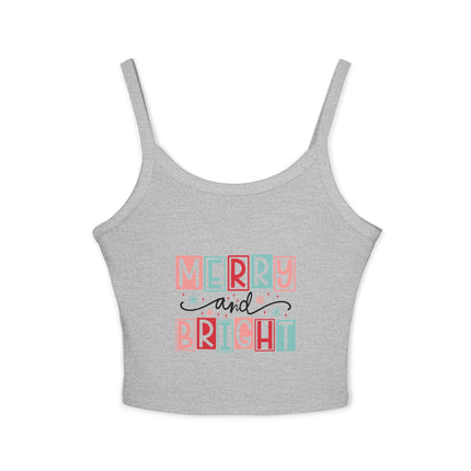 Weihnachtsmotiv Damen Spaghettiträger Tank Top 