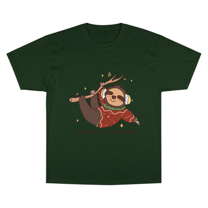 Champion-T-Shirt mit Weihnachtsmotiv