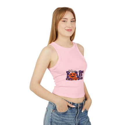 Halloween-Themen Damen Micro Rib Racer Tank Top