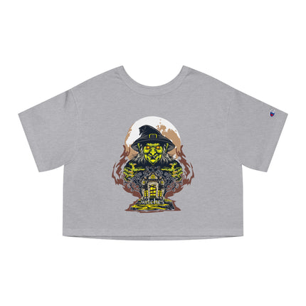 Halloween themed Champion Women's Heritage Cropper T-Shirt