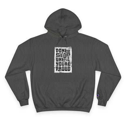 Typography themed Champion Hoodie