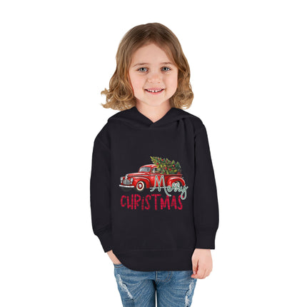 Christmas themed Toddler Pullover Fleece Hoodie