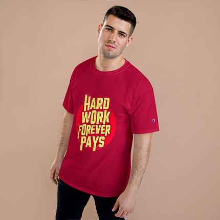 Champion-T-Shirt mit Typografie-Motiv