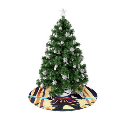 Cute Little Panda design themed Christmas Tree Skirts