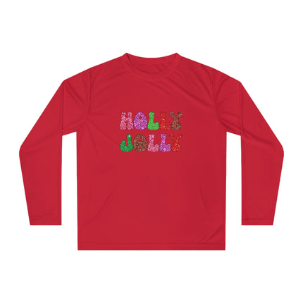 Christmas themed Unisex Performance Long Sleeve Shirt