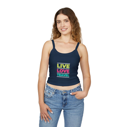 Typografie Themen Damen Spaghetti Strap Tank Top 