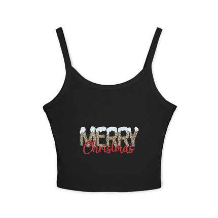 Weihnachtsmotiv Damen Spaghettiträger Tank Top 
