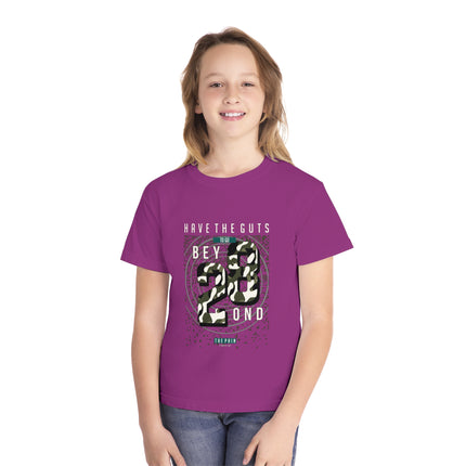 Typography themed Youth Midweight Tee