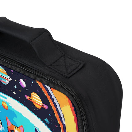 Lunchtasche mit Katzen-im-Weltraum-Design 