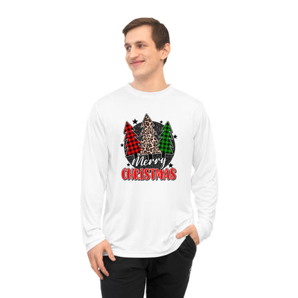 Christmas themed Unisex Performance Long Sleeve Shirt