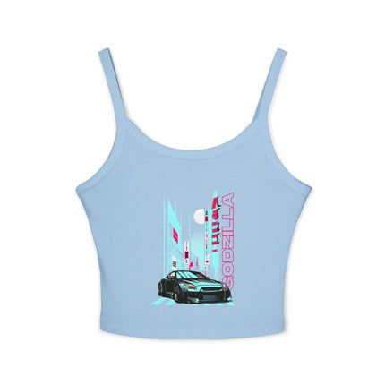 Auto-Enthusiasten Themen Damen Spaghetti Strap Tank Top 