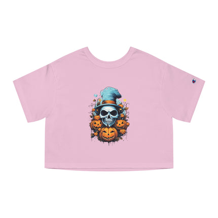 Champion Damen Heritage Cropper T-Shirt mit Halloween-Motiv