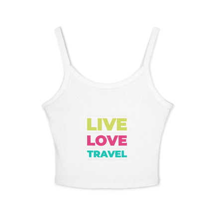 Typografie Themen Damen Spaghetti Strap Tank Top 