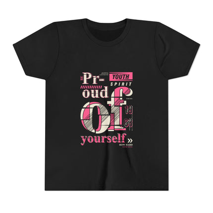 Typography themed Youth Short Sleeve Tee