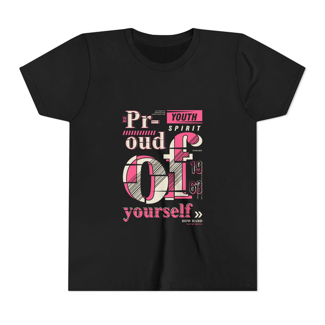 Kurzärmeliges Jugend-T-Shirt mit Typografie-Motiv